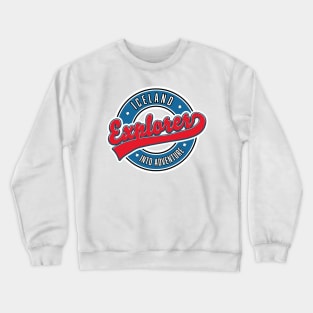 Iceland explorer into adventure Crewneck Sweatshirt